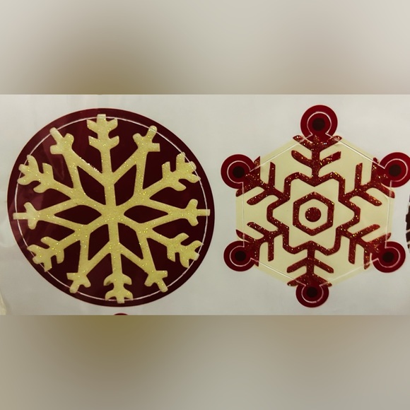 New in Package ADD-HERES Nordic Snow Dots Red Green Brown 2 Sheets of 12 - Picture 8 of 11